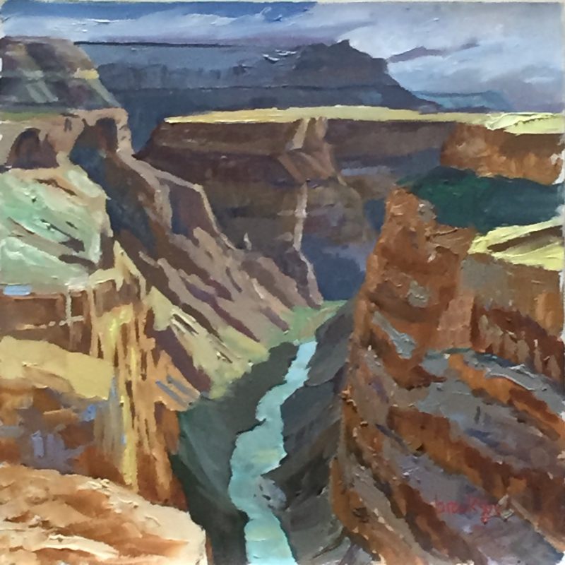 oil painting of Grand Canyon by Angie Brooksby