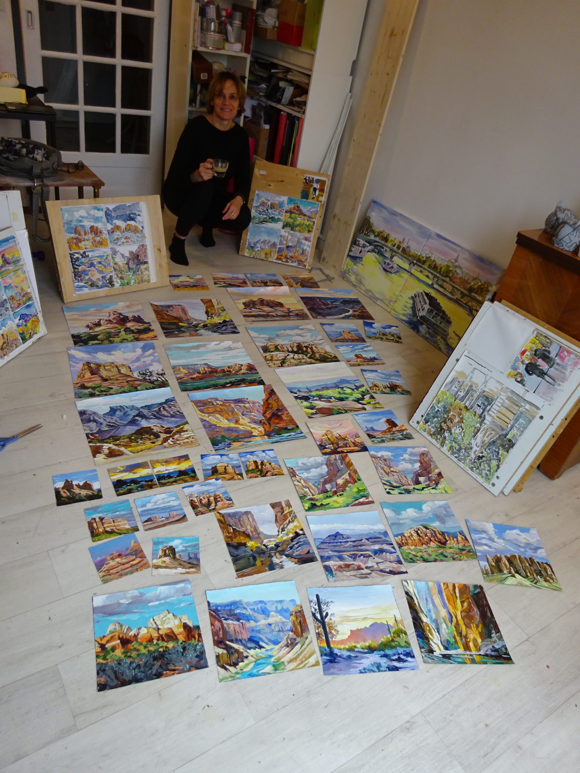 Paintings of the American South West by Angie Brooksby