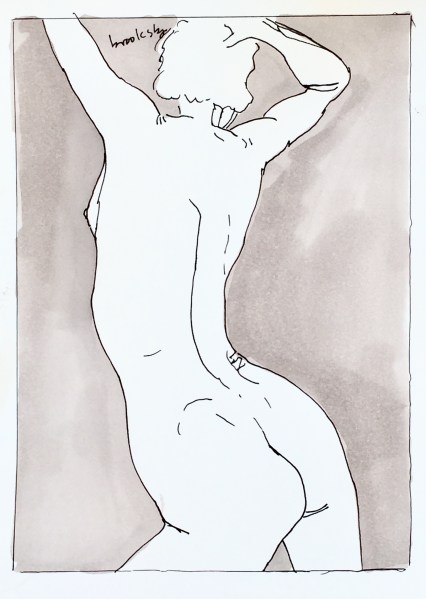 artistic nude line drawing