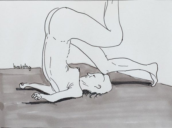 pen and ink of a nude