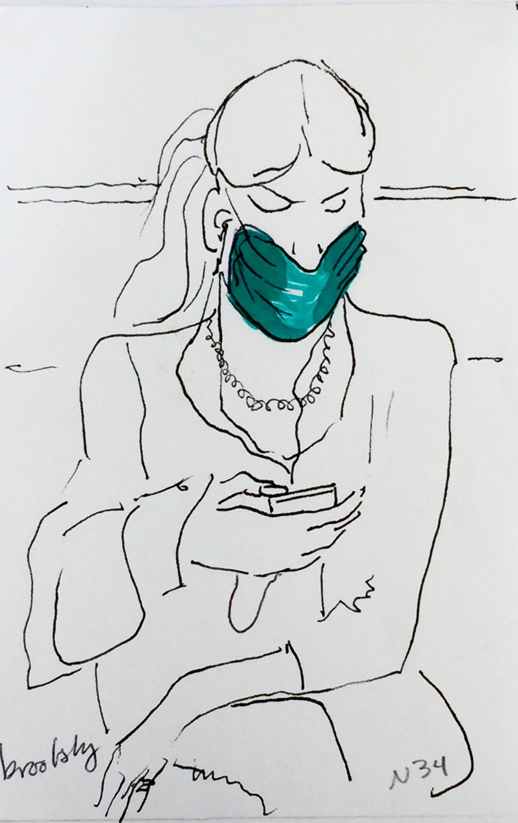 a pen and ink illustration of a PArisian