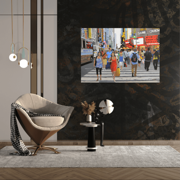 Contemporary realist Oil painting of NYC by Angie Brooksby