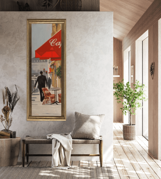 Oil painting of Contemporary Paris by Angie Brooksby Arcangioli