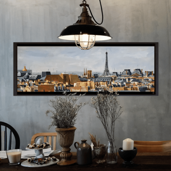 Oil painting of Contemporary Paris by Angie Brooksby Arcangioli
