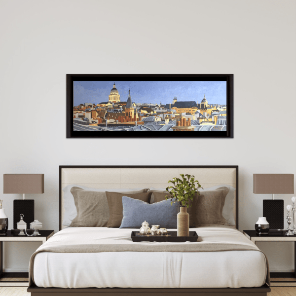 Oil painting of Contemporary Paris by Angie Brooksby Arcangioli