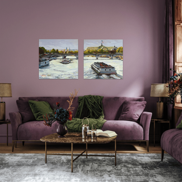 Oil painting of Contemporary Paris by Angie Brooksby Arcangioli