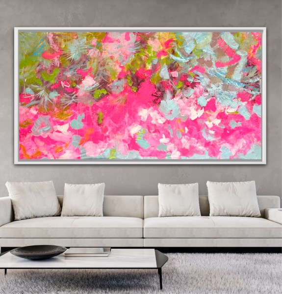 Extra Large decorative abstract painting by Angie Brooksby