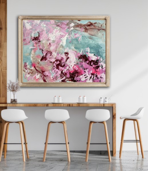 Extra Large decorative abstract painting by Angie
