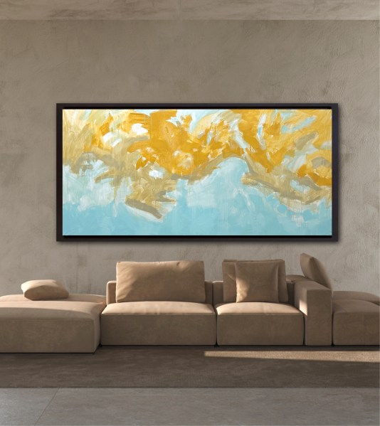 extra large, decorative abstract painting by Angie Brooksby
