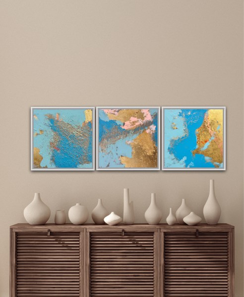 extra large abstract decorative painting by Angie Brooksby