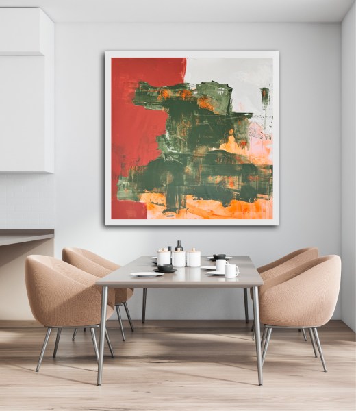 extra large abstract decorative painting by Angie Brooksby