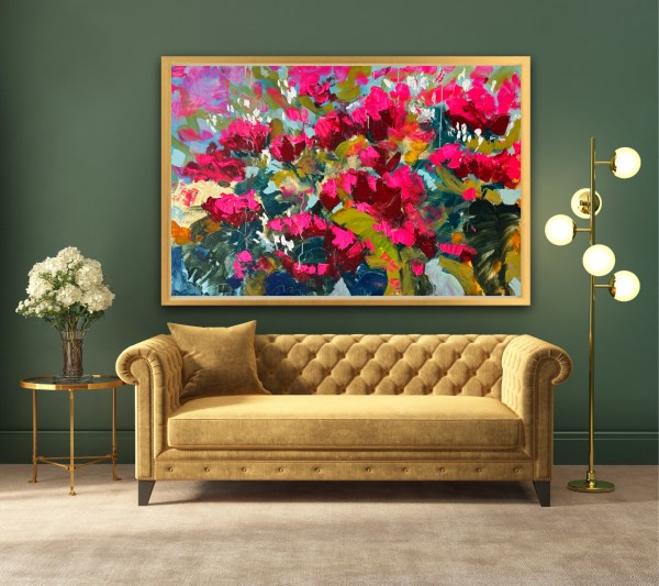 extra large abstract painting by Angie Brooksby