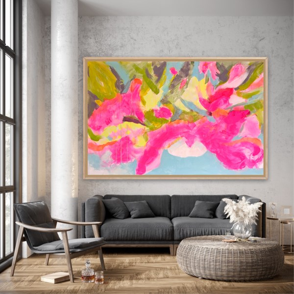 extra large abstract painting by Angie Brooksby